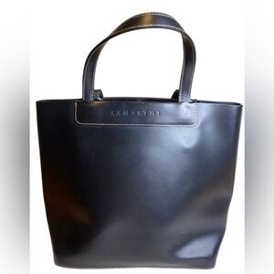 Lamarthe Black patent Leather Mini Tote